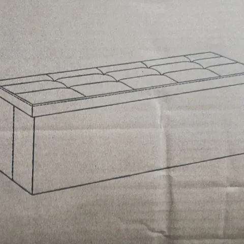 BOXED SONGMICS LSF277B51 STORAGE OTTOMAN SITZBANK