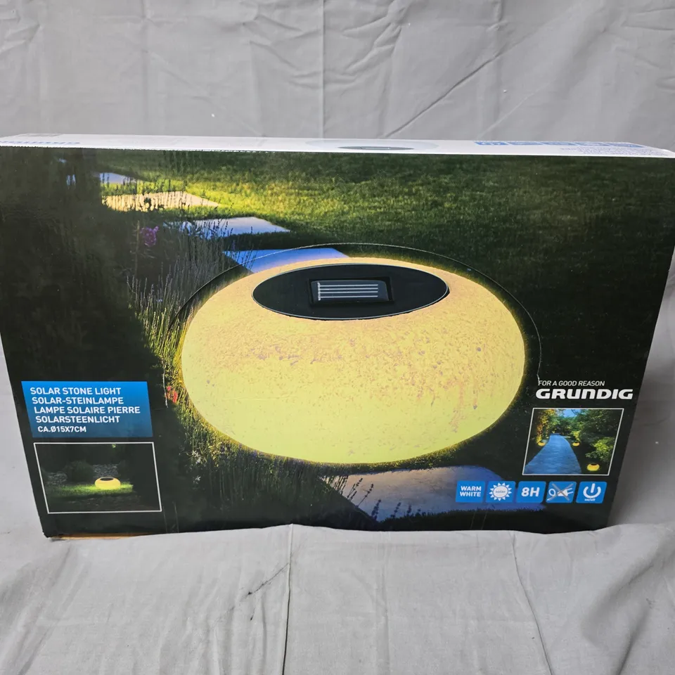 GRUNDIG SOLAR STONE LIGHT – GARDEN DECORATIVE LAMP, SET OF 6