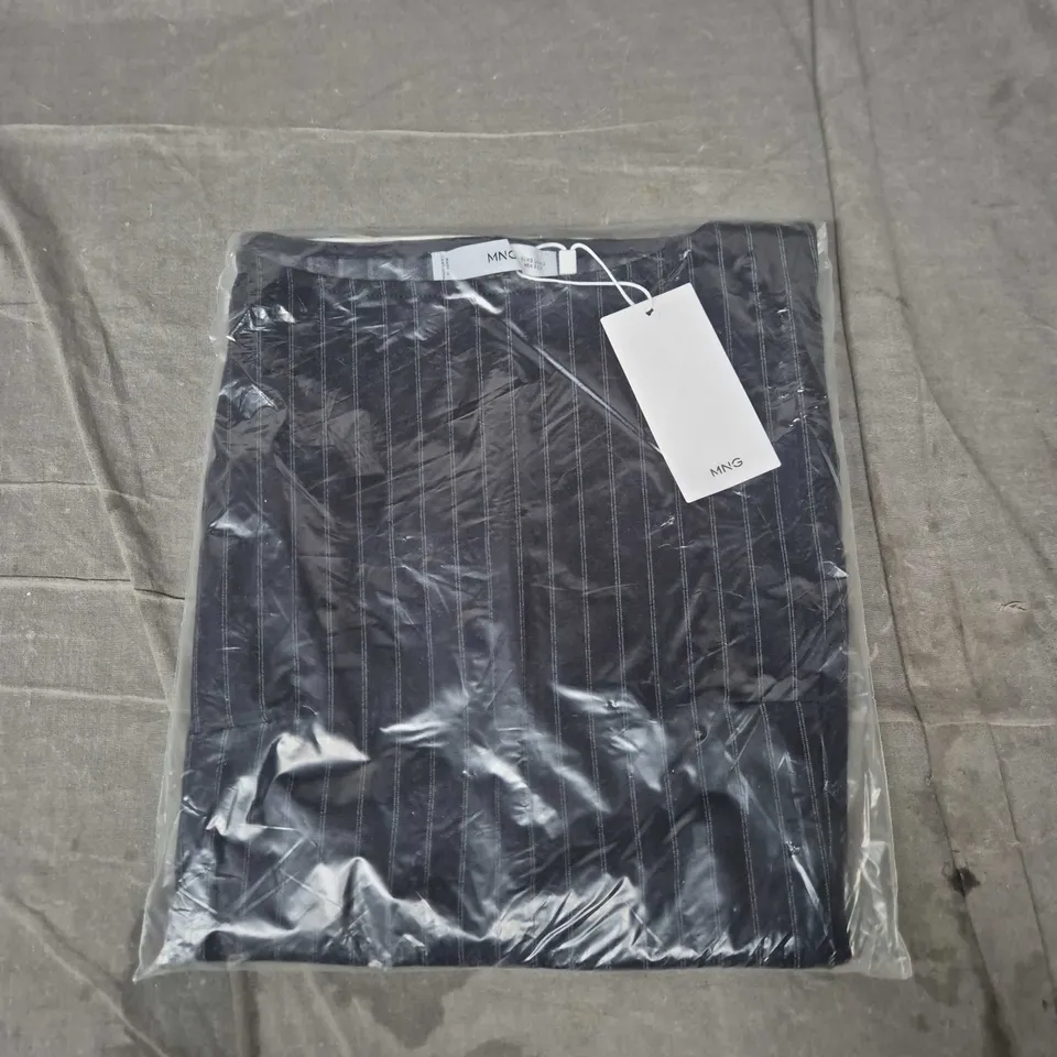 Mango Women's Dress XS Black Pinstripe (440BRAD)