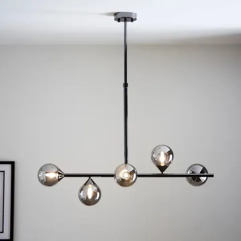 BOXED VOGUE WILLIS 5 LIGHT DINER CEILING LIGHT