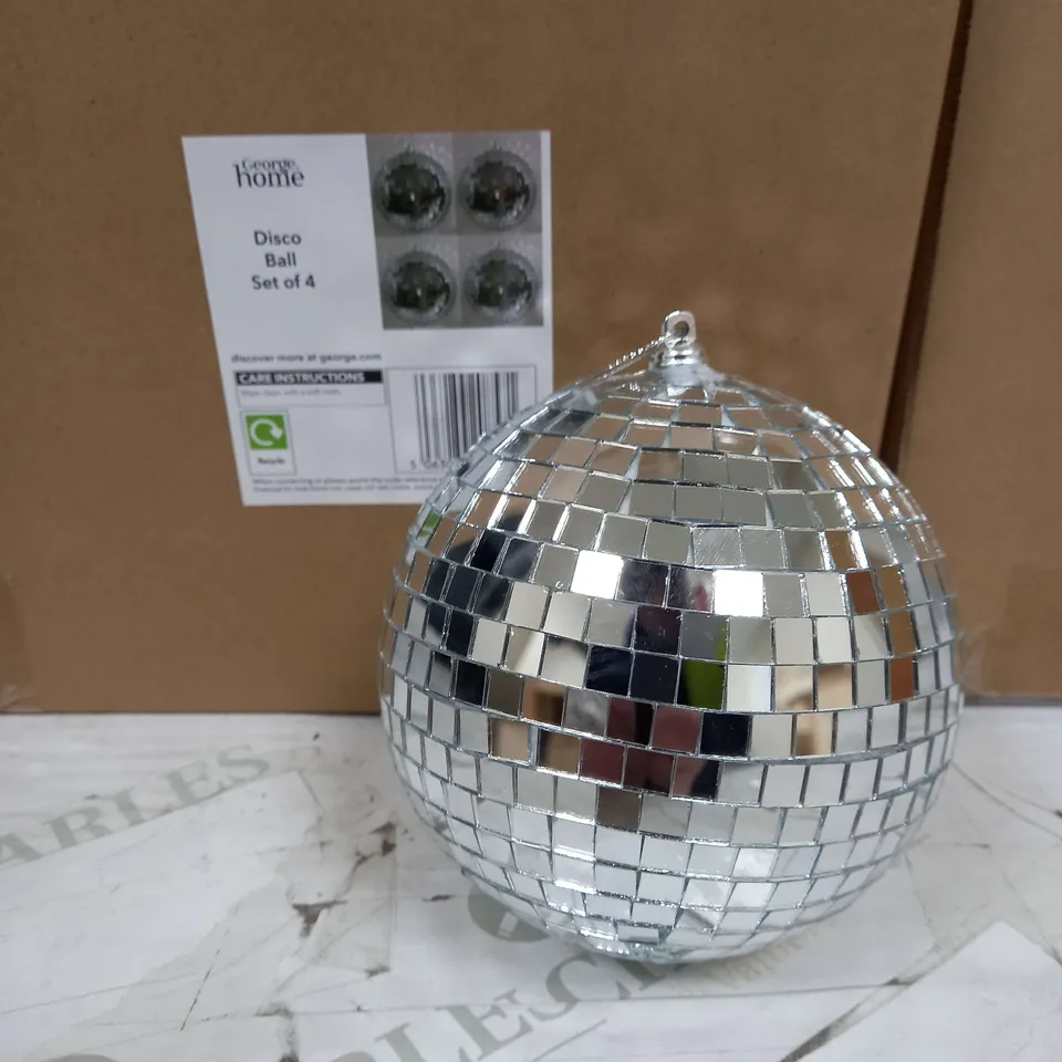 LOT OF 3 BRAND NEW BOXED 4-PACKS OF DISCO BALLS