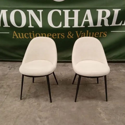 SET OF 2 DESIGNER DINING CHAIRS