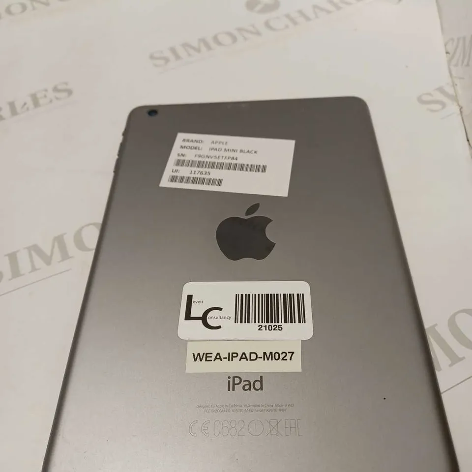 APPLE BLACK IPAD MINI F9GNV5ETFP84