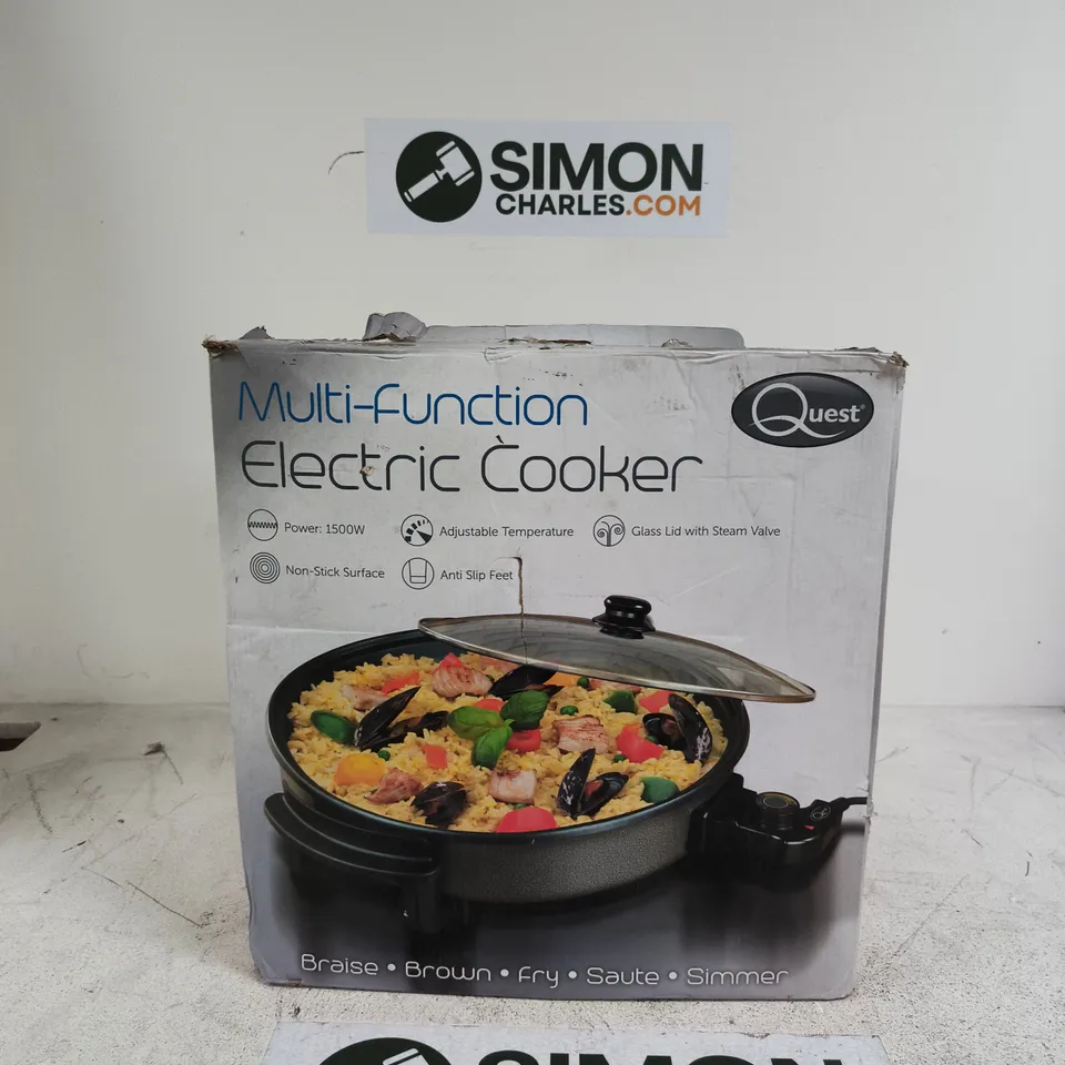 QUEST MULTI-FUNCTION ELECTRIC COOKER – BOXED (1500W)