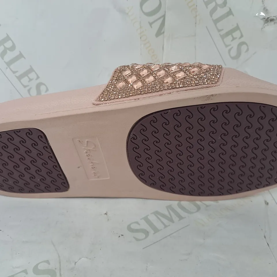 SKECHERS POP UPS SLIDE SANDAL IN ROSE GOLD COLOUR - SIZE UK 3