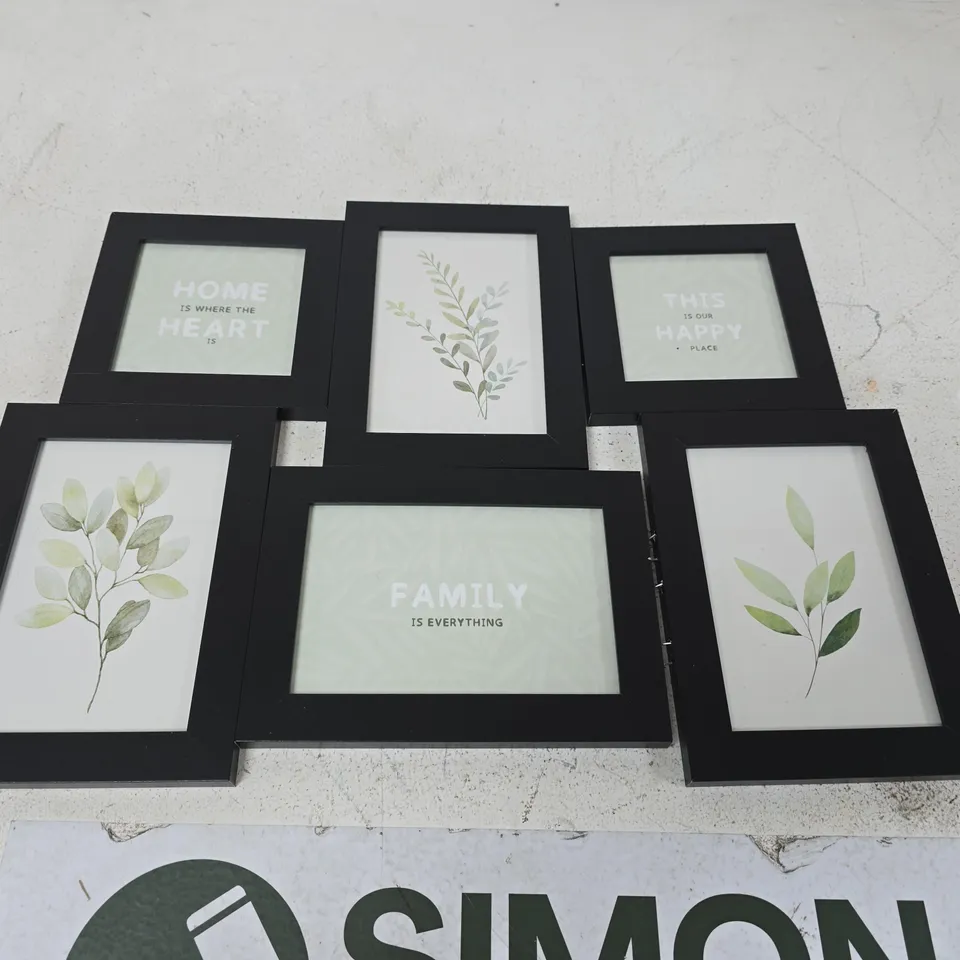 6-PHOTO CLUSTER FRAME IN BLACK
