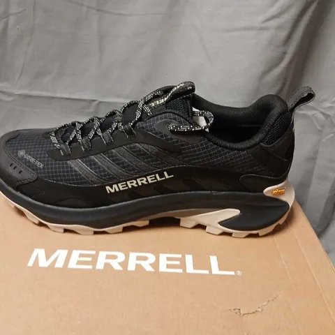 MERRELL MOAB SPEED 2 GTX – MEN'S WALKING SHOES, BLACK/MOON, UK 10.5 (EU 45)