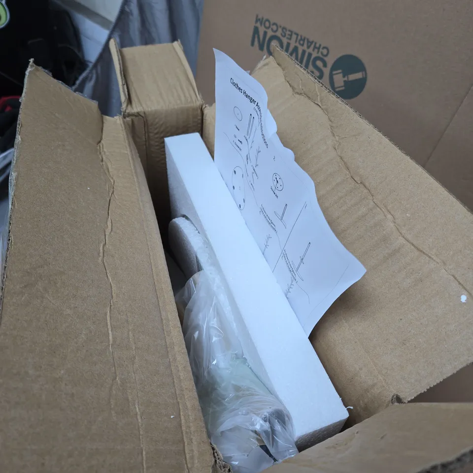 FREESTANDING COAT RACK/CLOTHES STAND WITH INSTRUCTIONS BOXED