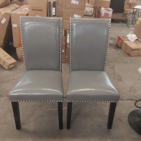 PAIR OF CERRITOS UPHOLSTERED DINING CHAIRS