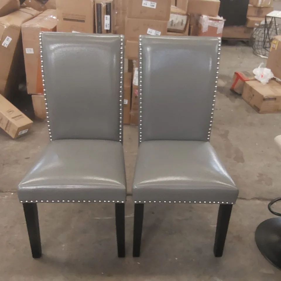 PAIR OF CERRITOS UPHOLSTERED DINING CHAIRS