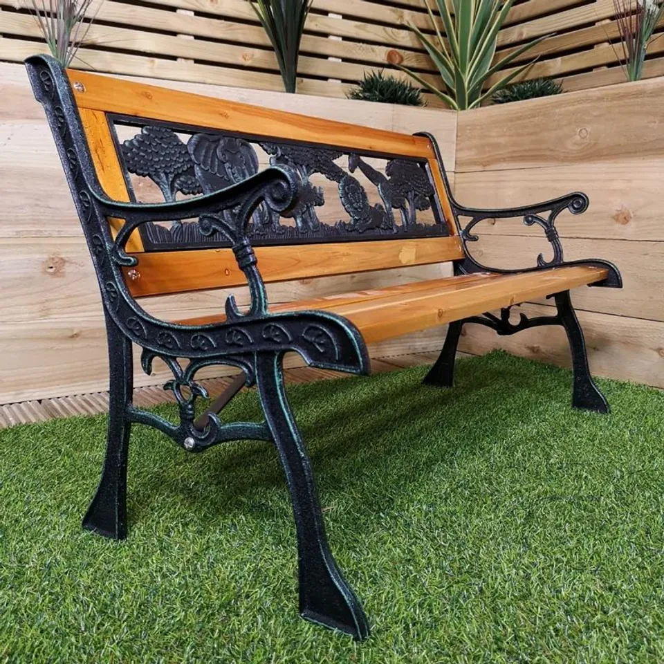 BOXED KRAUS WOODEN GARDEN BENCH (1 BOX)