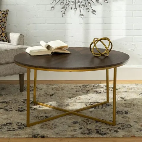 LEVINSON CROSS LEGS COFFEE TABLE 