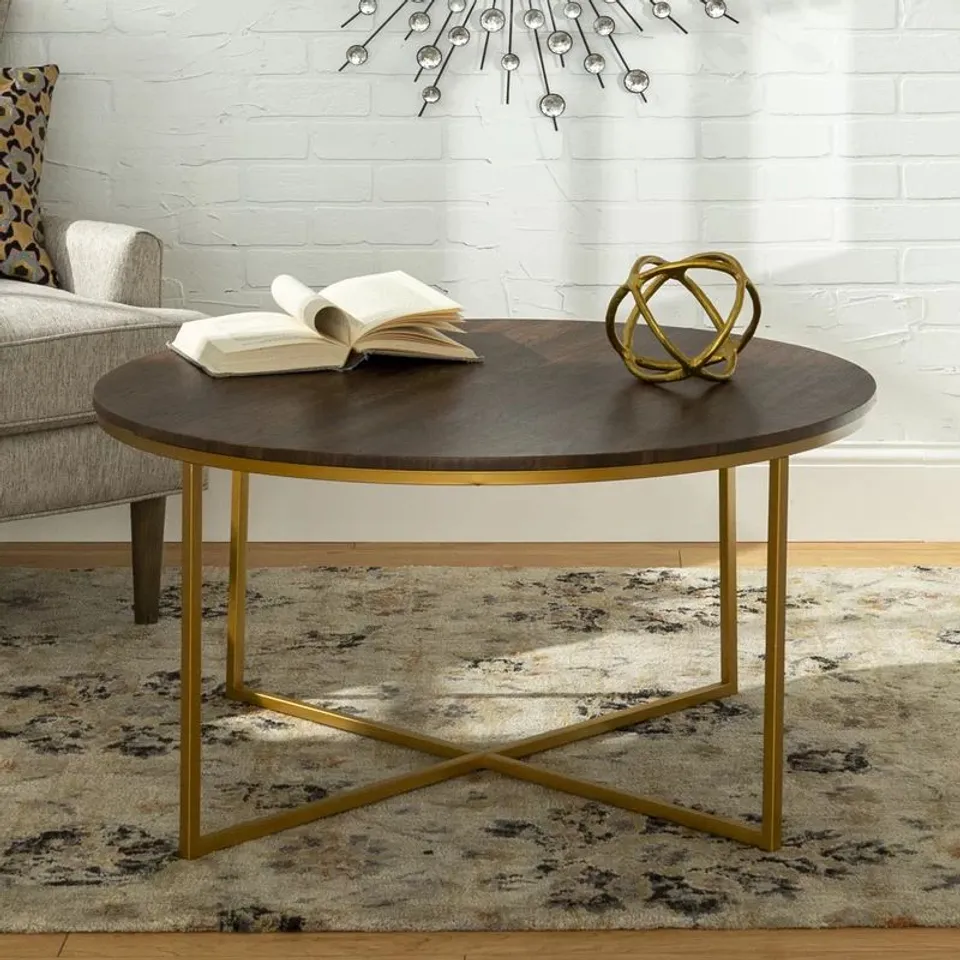 LEVINSON CROSS LEGS COFFEE TABLE 