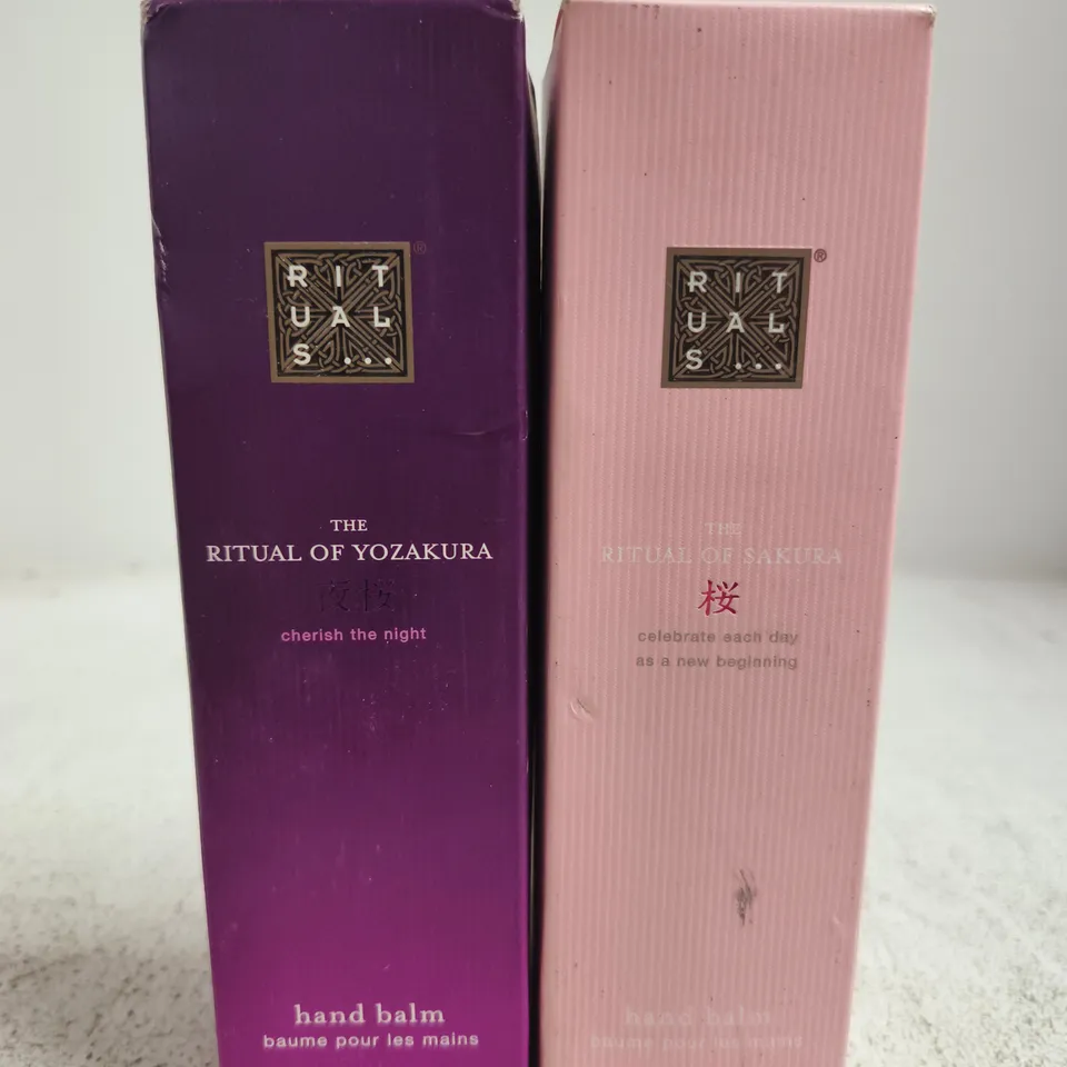 2 X 175ML RITUALS... HAND BALM (DAY & NIGHT)