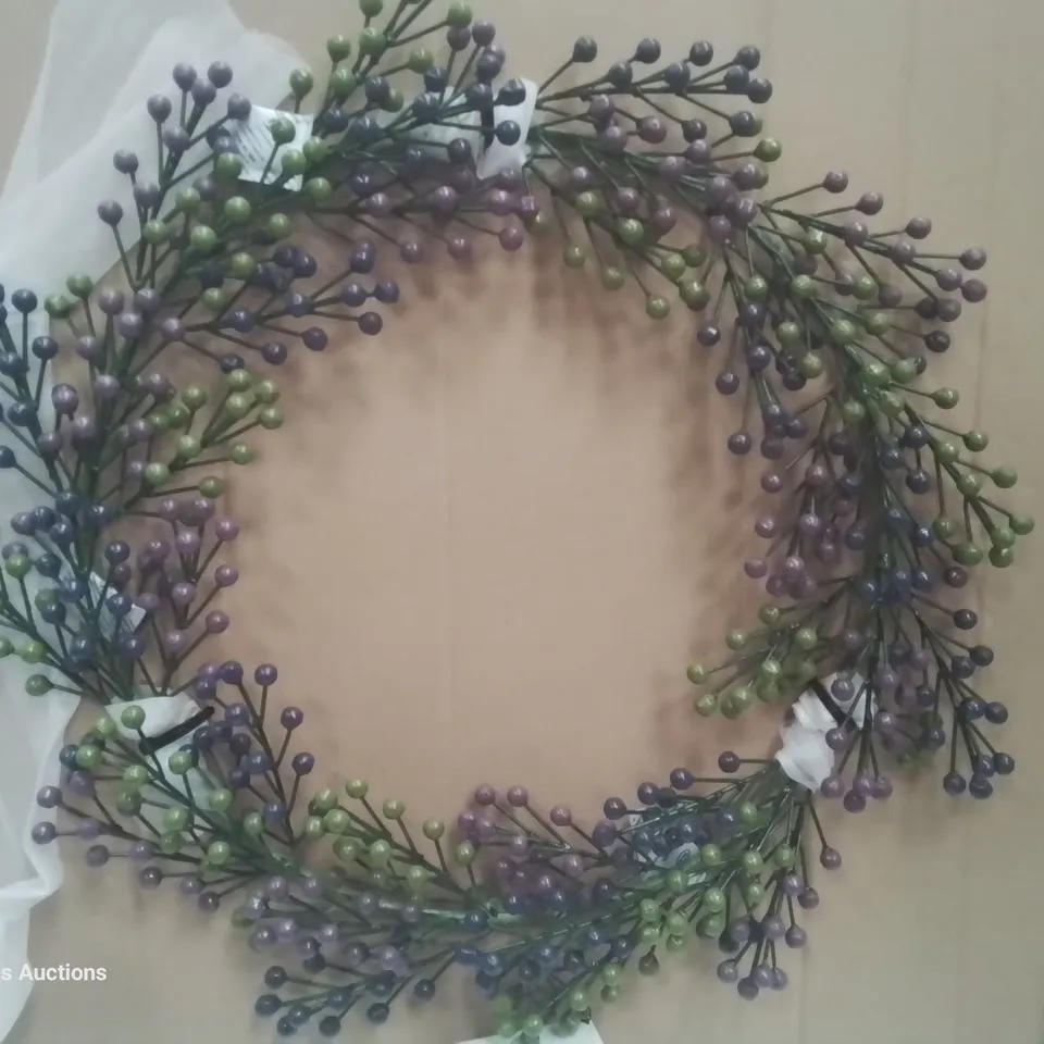 TWO BRAND NEW BOXED LAVENDER WREATHS (2 boxes)