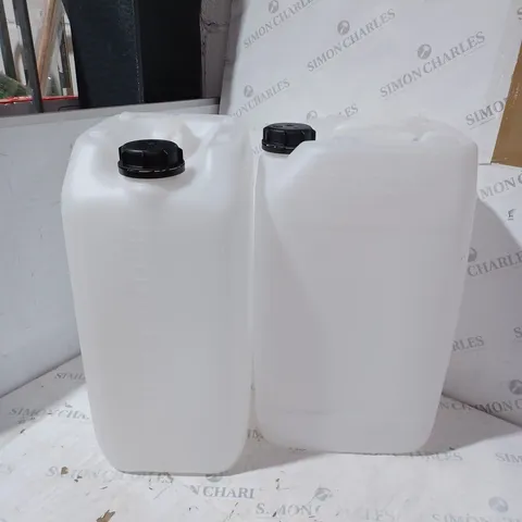 SET OF 2 PLASTIC STACKABLE JERRY CAN