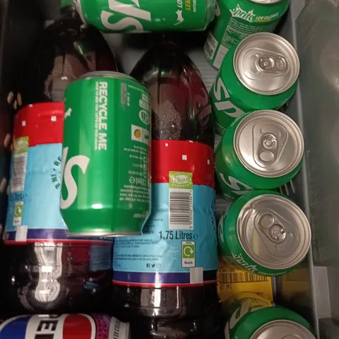 APPROXIMATELY 10 ASSORTED DRINKS PRODUCTS TO INCLUDE SPRITE, FRUIT JUICE & PEPSI