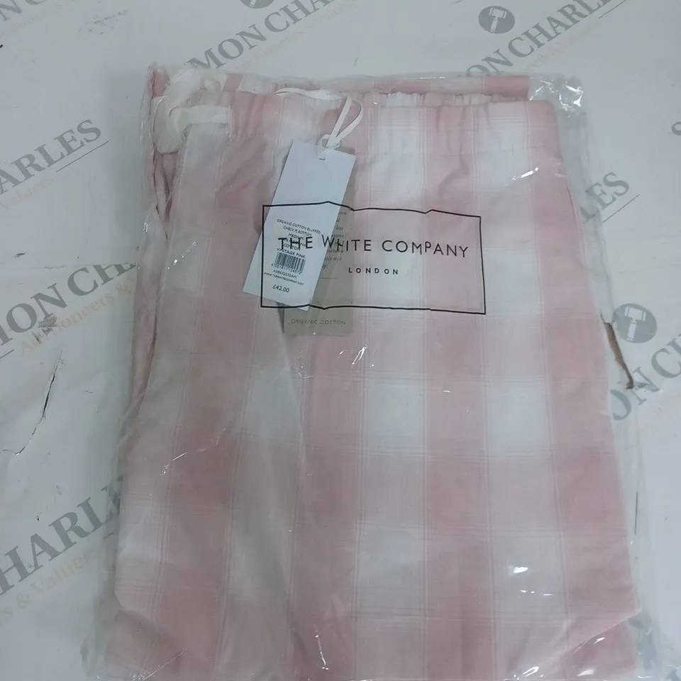 THE WHITE COMPANY CHEQUARED PJ BOTTOMS SIZE M