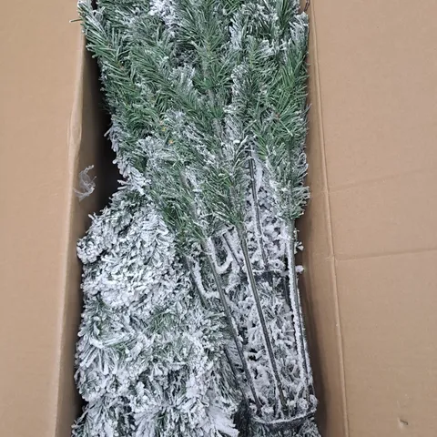 BOXED 7FT FLOCKED EMPEROR TREE - COLLECTION ONLY