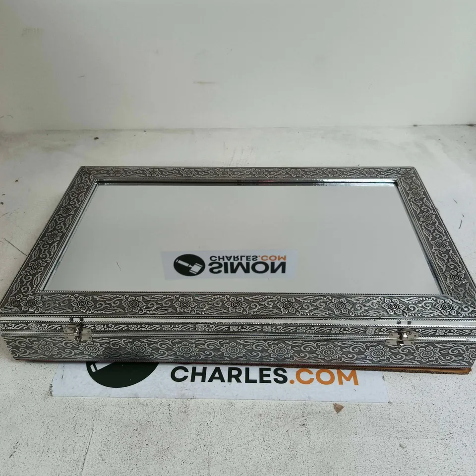 ORNATE METAL JEWELLERY DISPLAY CASE 
