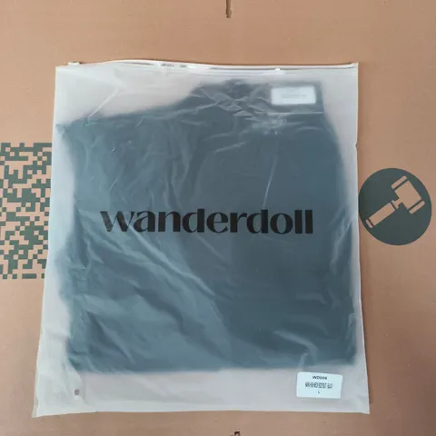 BAGGED WANDERDOLL NARA HIGH NECK BODYSUIT IN BLACK SIZE LARGE