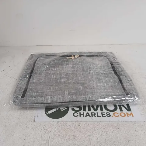 SET OF 2 COLLAPSIBLE GREY STORAGE BOXES