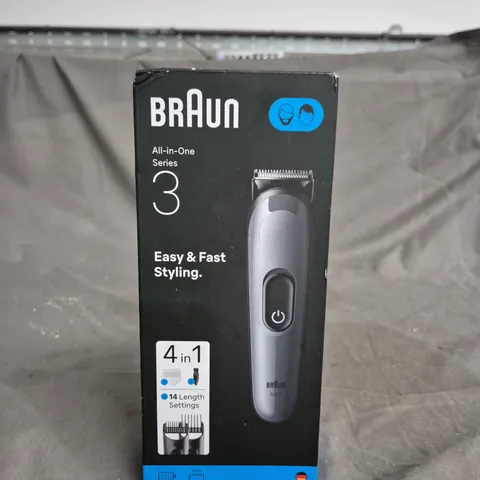 BRAUN ALL-IN-ONE SERIES 3 GROOMING KIT - 4-IN-1