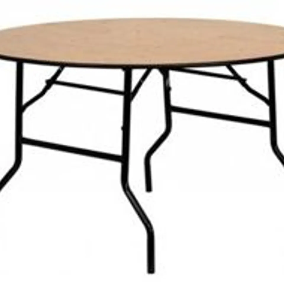 CIRCULAR 6 FT EVENTS FOLDABLE CATERING TABLE  RRP £250