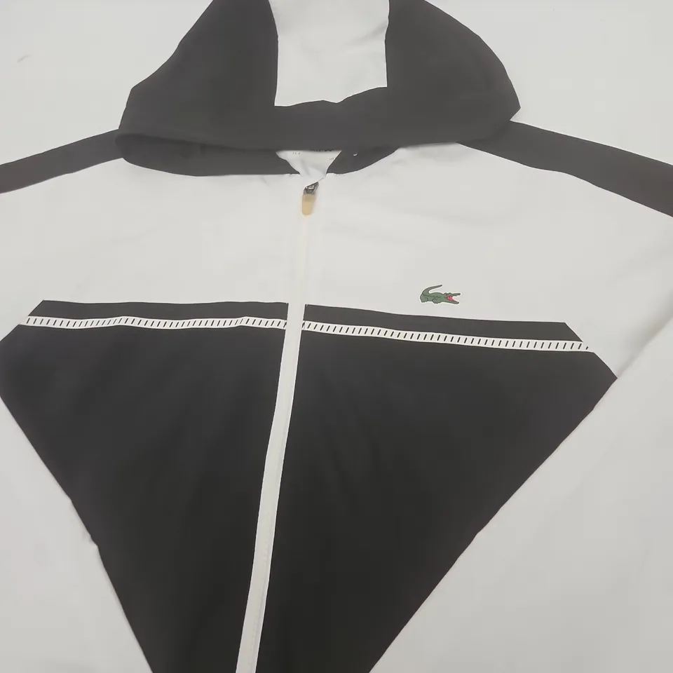 LACOSTE COLOUR-BLOCK WINDBREAKER JACKET – SIZE M
