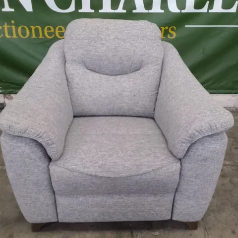 QUALITY DESIGNER G-PLAN JACKSON ELECTRIC RECLINER CHAIR - GRAPHENE DUSK FABRIC 