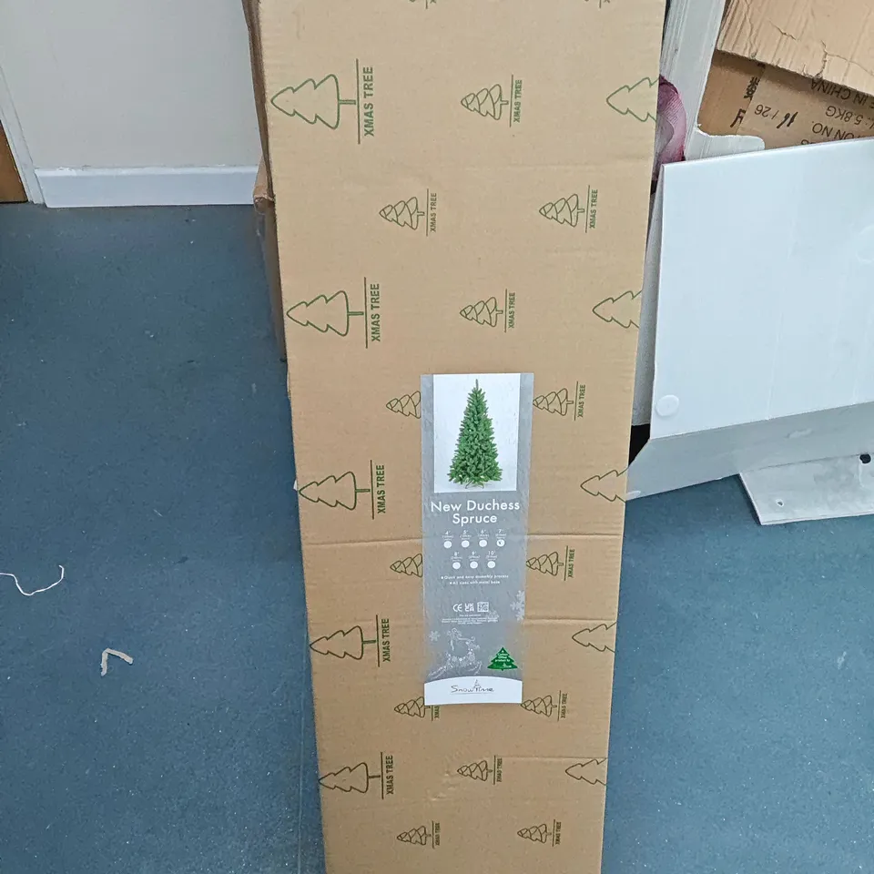 BOXED SNOWTIME NEW DUCHESS SPRUCE 210CM CHRISTMAS TREE