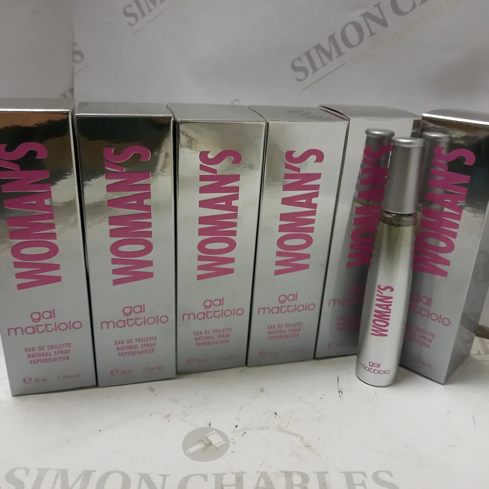 LOT OF 6 X 30ML GAI MATTIOLO WOMAN'S EAU DE TOILETTE SPRAY	