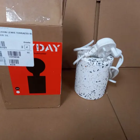 BOXED JOHN LEWIS TERRAZZO BULBHOLDER