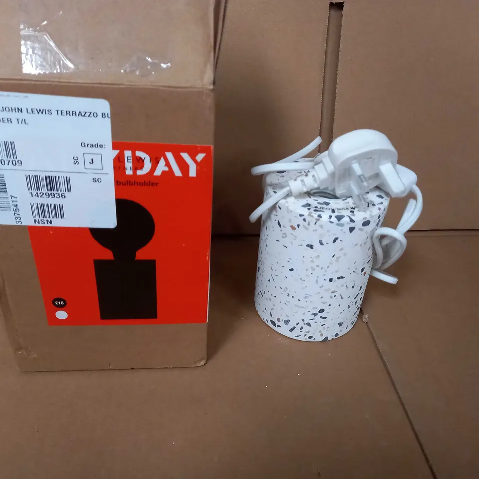 BOXED JOHN LEWIS TERRAZZO BULBHOLDER