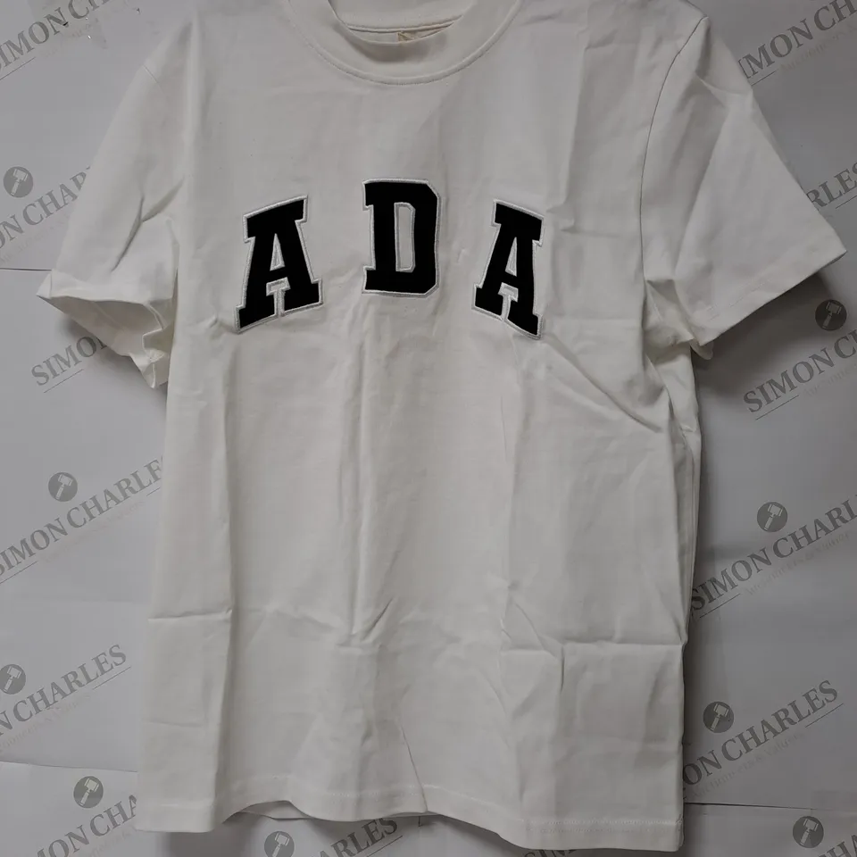 ADANOLA ADA SHORT SLEEVE OVERSIZED T-SHIRT IN WHITE - XS