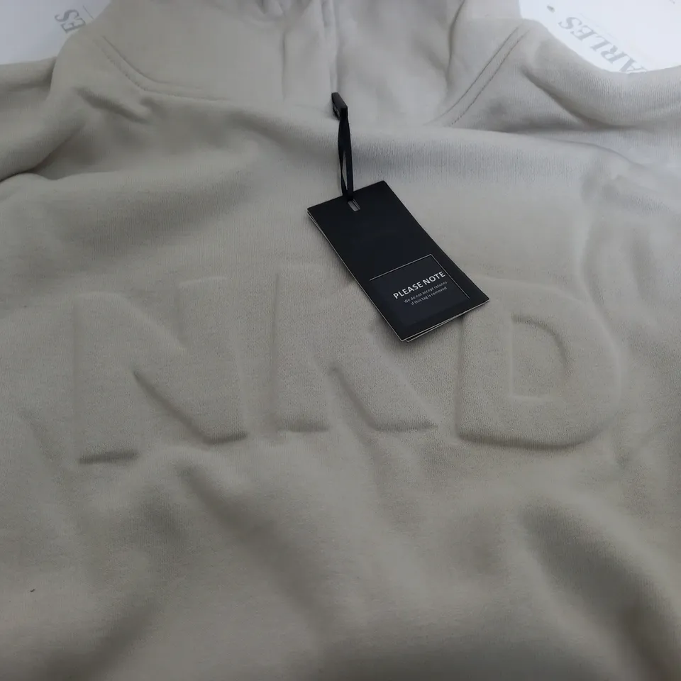 NKD APPAREL UNDER TONE CREME HOODIE - MEDIUM