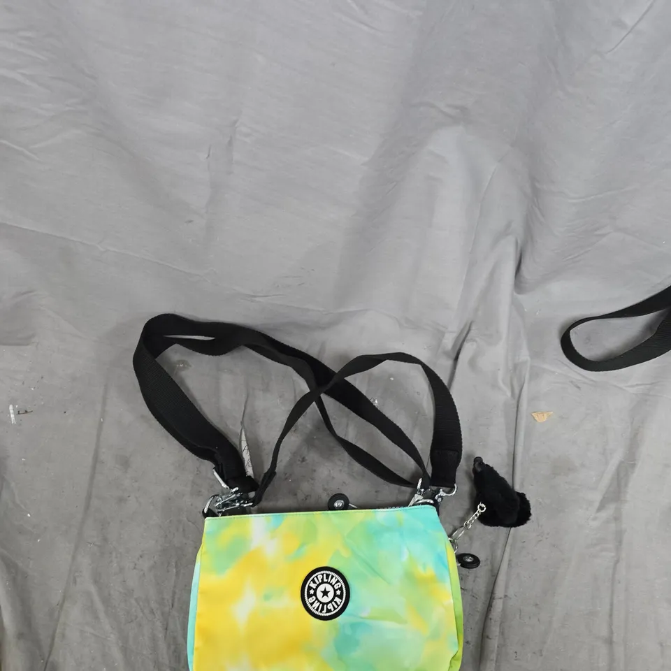 KIPLING CROSSBODY BAG – TIE-DYE NEON (LOGO PATCH)