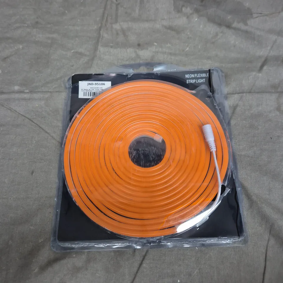 NEON FLEXIBLE STRIP LIGHT – ORANGE, MODEL JND-95106 (VERIFY MODEL)