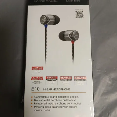 SEALED SOUNDMAGIC E10 IN-EAR HEADPHONES