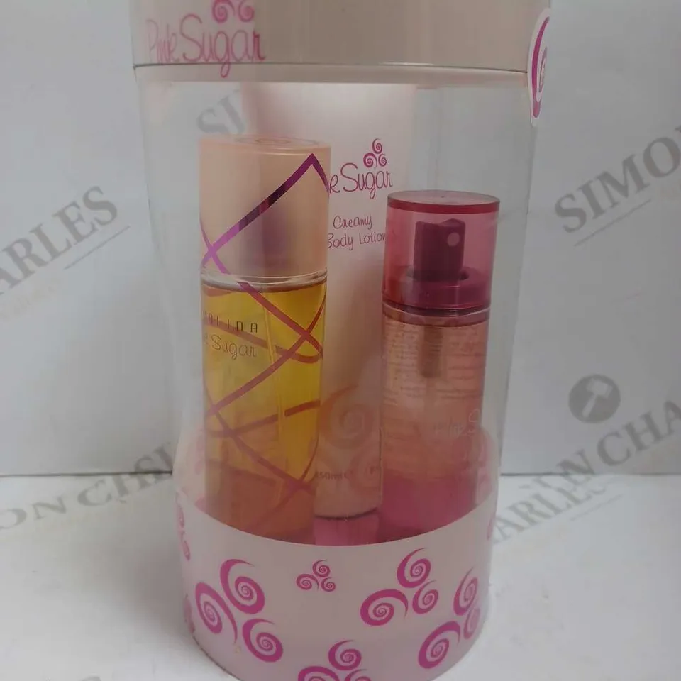 AQUOLINA PINK SUGAR FRAGRANCE PINK GIFT SET