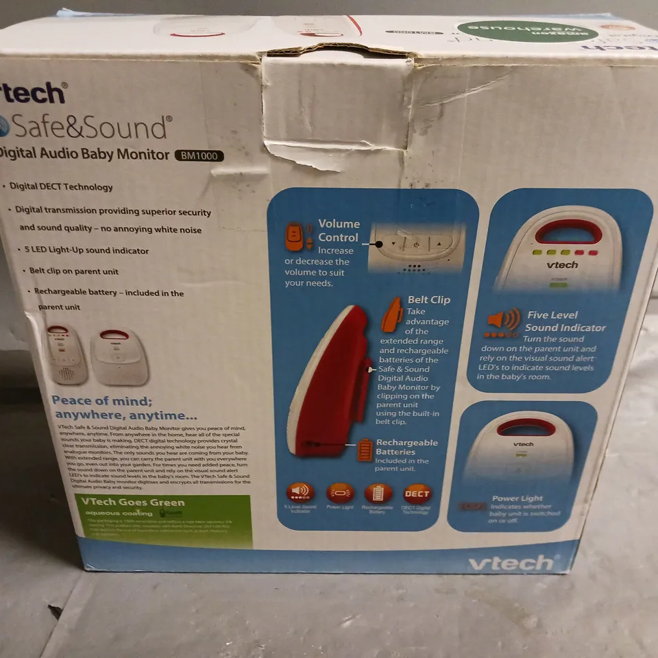 BOXED VTECH DIGITAL AUDIO BABY MONITOR - BM1000