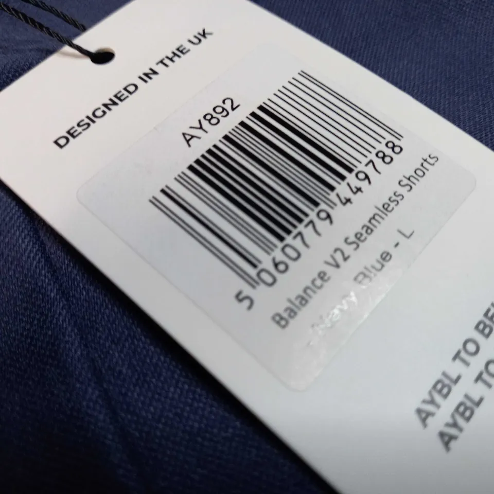 AYBL NAVY SEAMLESS SHORTS - LARGE