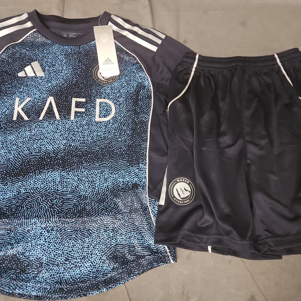 ADIDAS AL NASSR FOOTBALL KIT SIZE 26 - RONALDO NUMBER 7