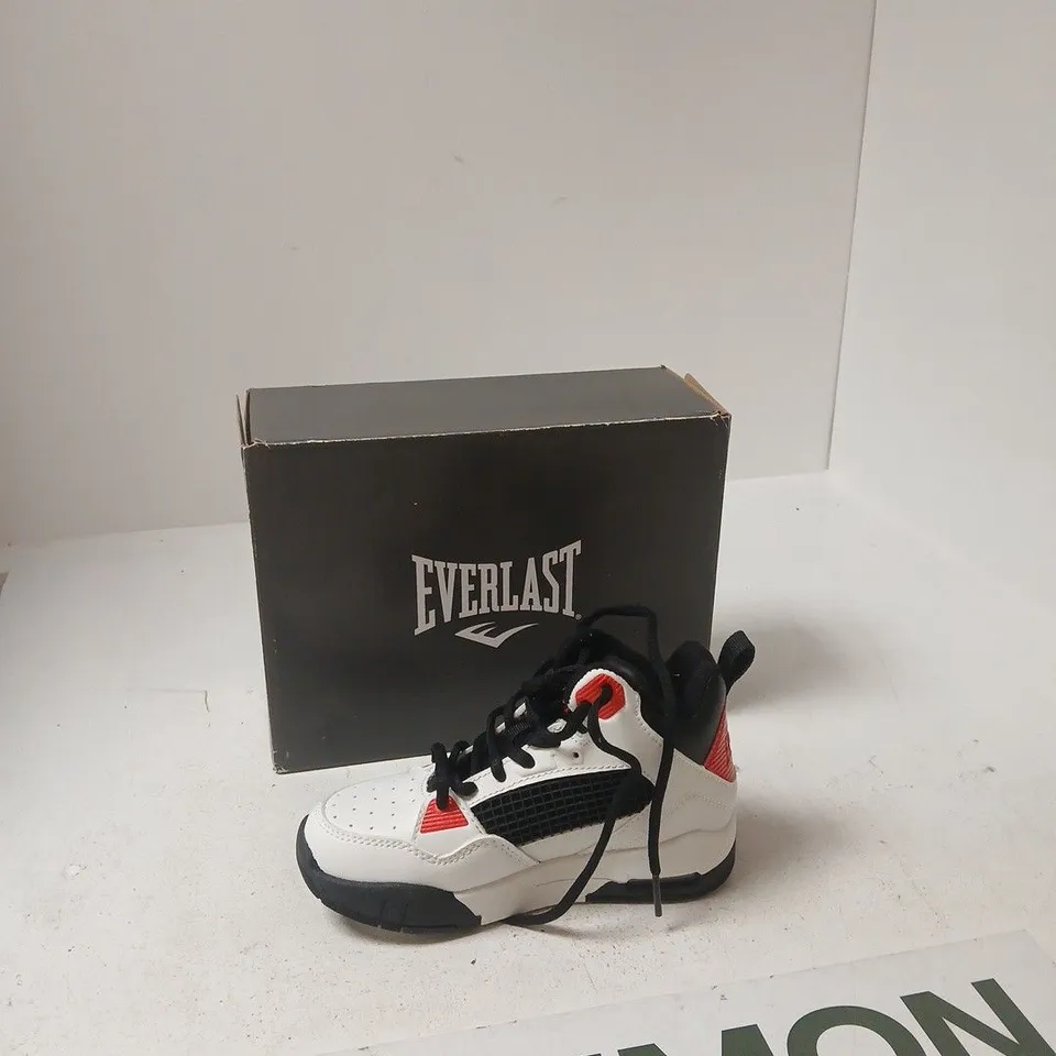 EVERLAST LAYUP SNEAKER – WHITE/BLACK/RED - CHILDS 11
