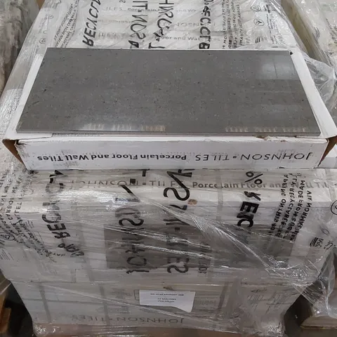 PALLET CONTAINING 32 CARTONS OF JOHNSONS SLATE POLISHED TILES - 8 PER PACK / 300X600X9.8MM