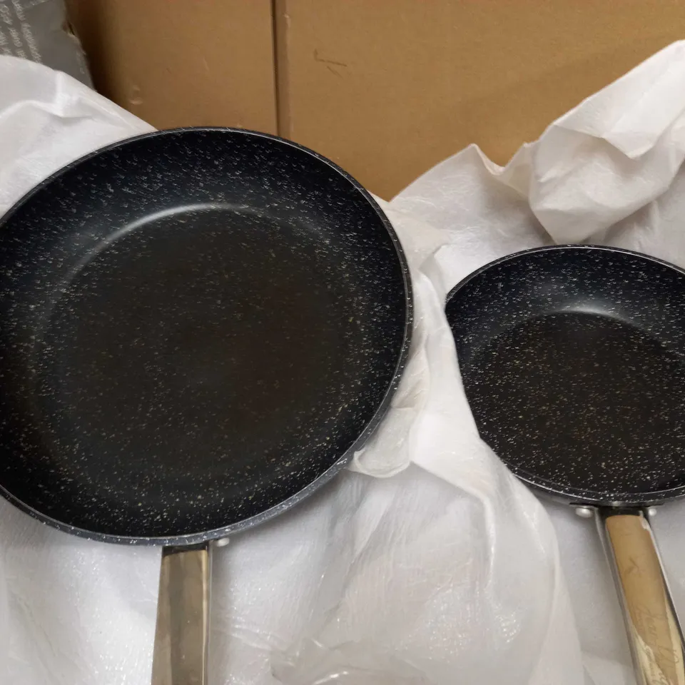 JEAN PATRIQUE STONETASTIC GRANITE NON-STICK FRYING PAN SET