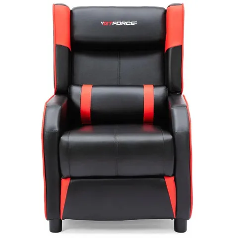 BOXED GTFORCE RANGER X PUSHBACK RECLINER CHAIR - BLACK AND RED (1 BOX)