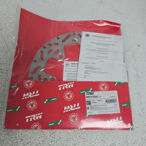 TRW LUCAS MST272RAC BRAKE DISC