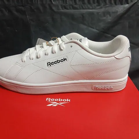 REEBOK COURT CLEAN WHITE SNEAKERS - UNISEX CASUAL SHOES, UK 6.5 (US M 7.5 / W 9, EU 40)