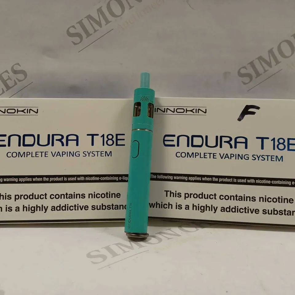 2 INNOKIN ENDURA T18E VAP E PEN STARTER KIT 1000MAH BATTERY IN BLUE